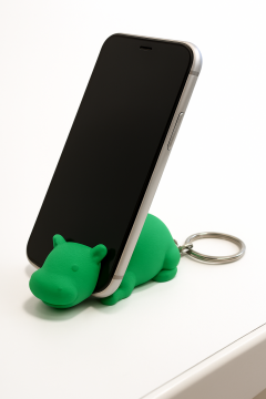 Hipopotamo Mini Anahtarlık & Telefon Tutucu