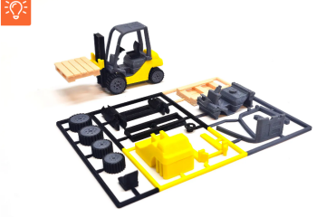 Forklift Model Kit Card - 3D Baskı Eğitici Oyuncak