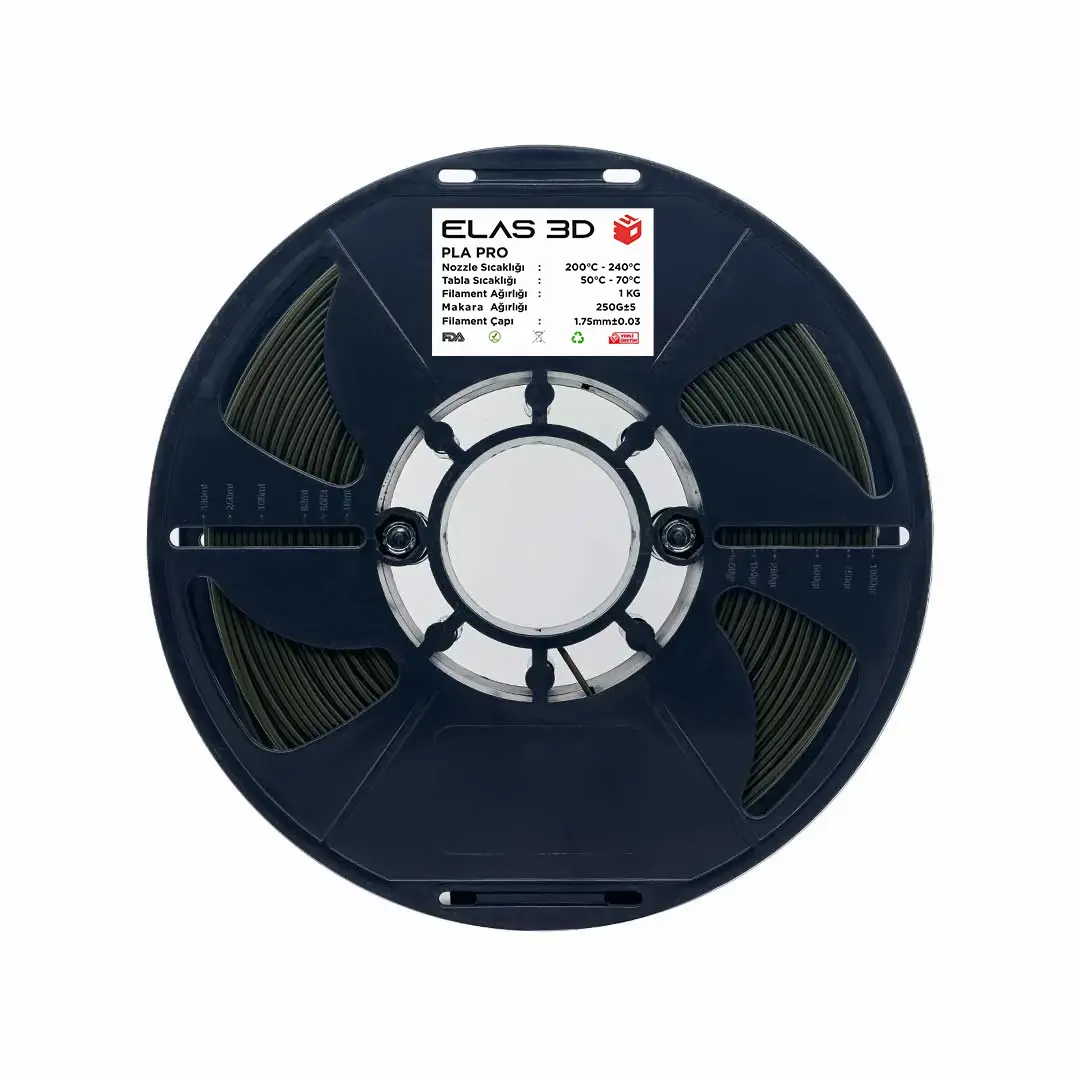 Elas Haki Yeşil PLA PRO Filament 1.75mm. 1kg