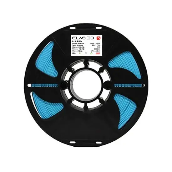 Elas Açık Mavi PLA PRO Filament 1.75mm. 1kg