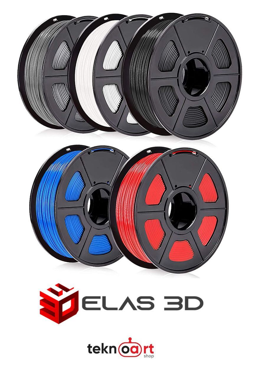 Elas 5'li Paket PLA PRO Filament 1.75mm. 1kg