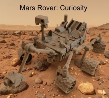 Mars Rover Curiosity Kit Card - Eğitici Oyuncak