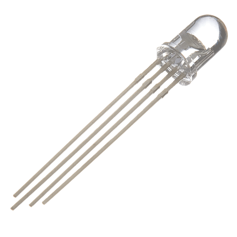 RGB Led Diyot 5mm Şeffaf (10lu Paket)