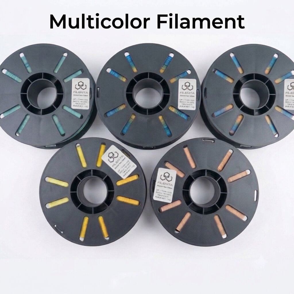 Filenta ABS Multicolor Filament 1.75mm - 1Kg