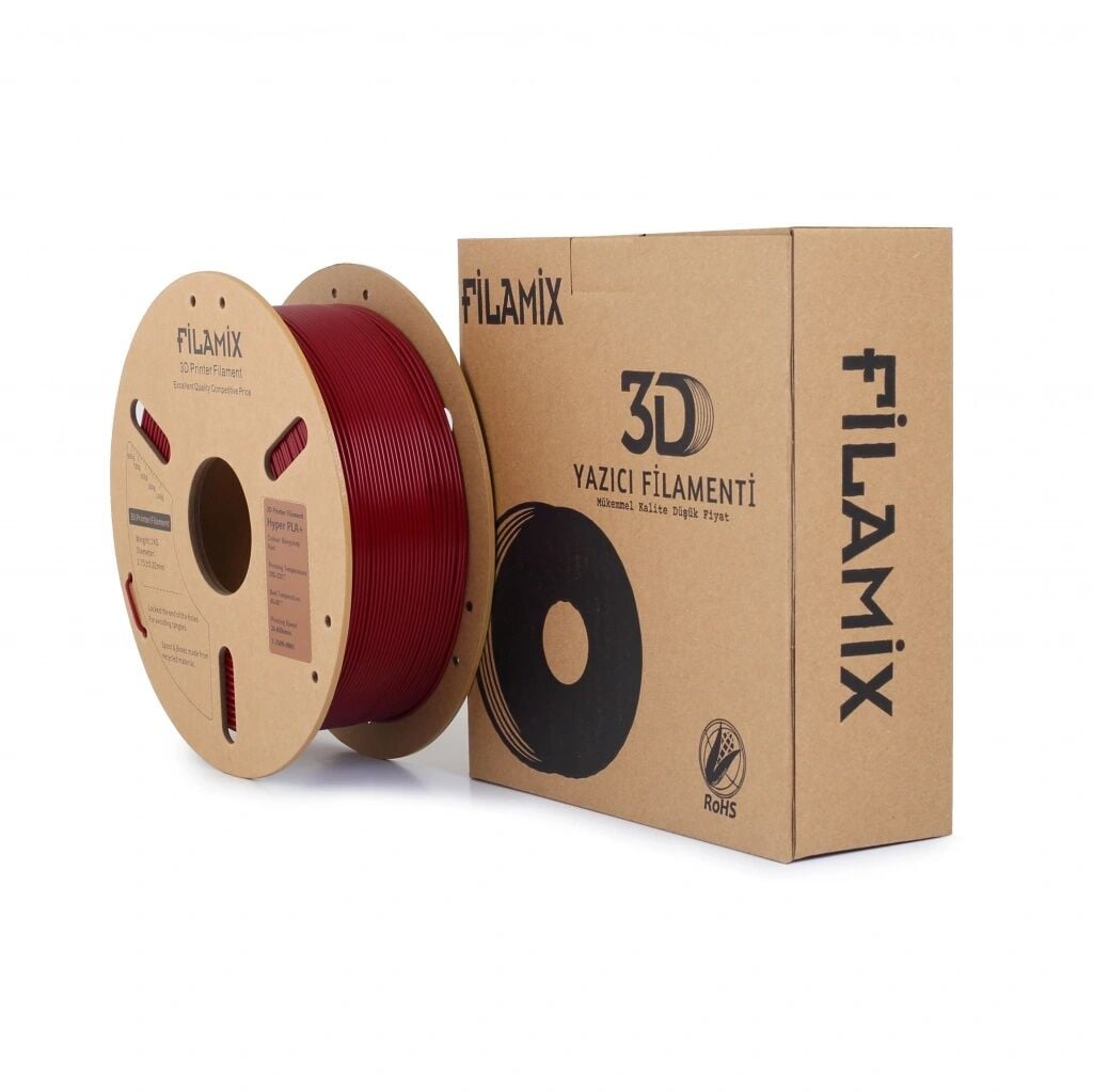 Filamix Bordo PLA+ Filament 1.75 mm 1kg.