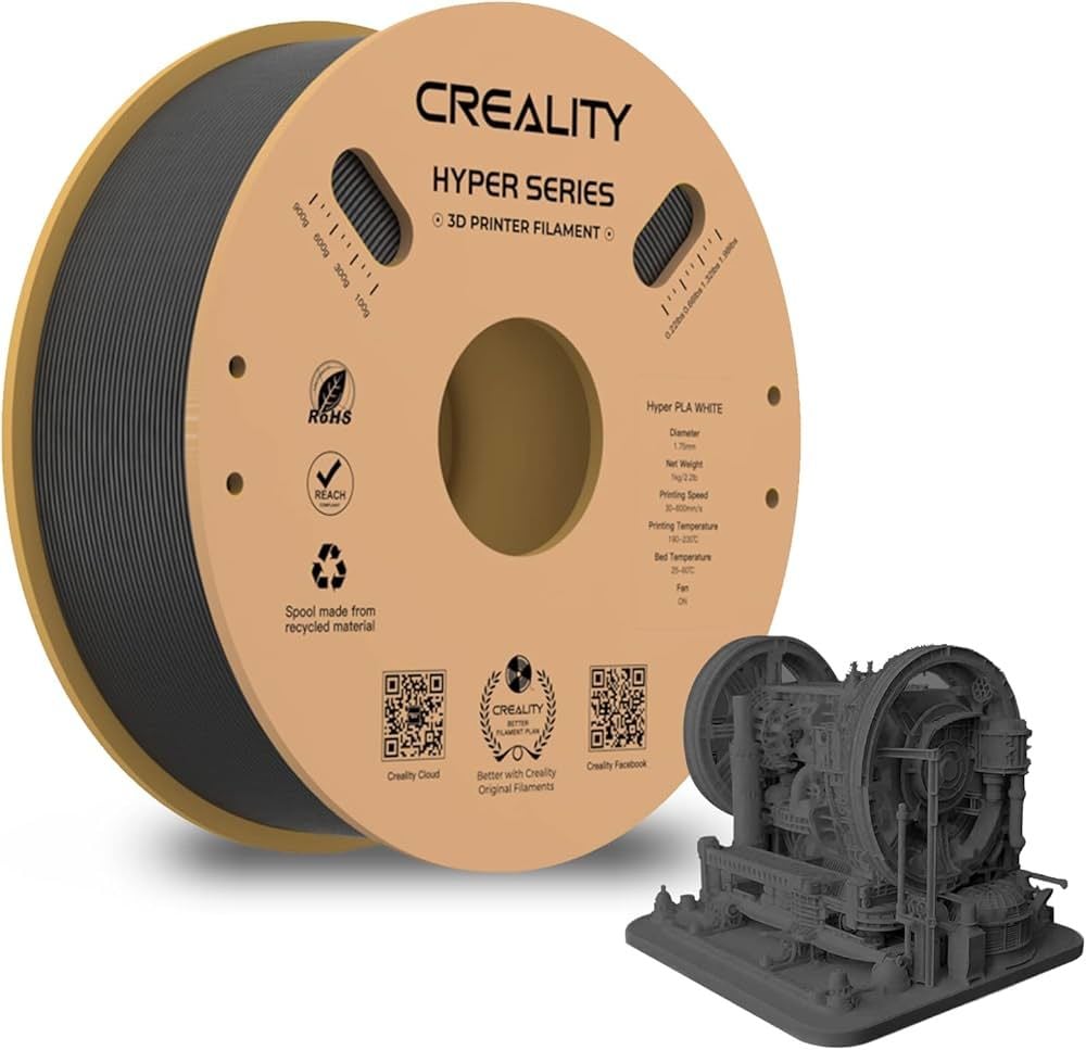 Creality Hyper PLA Siyah Filament 1.75mm 1Kg