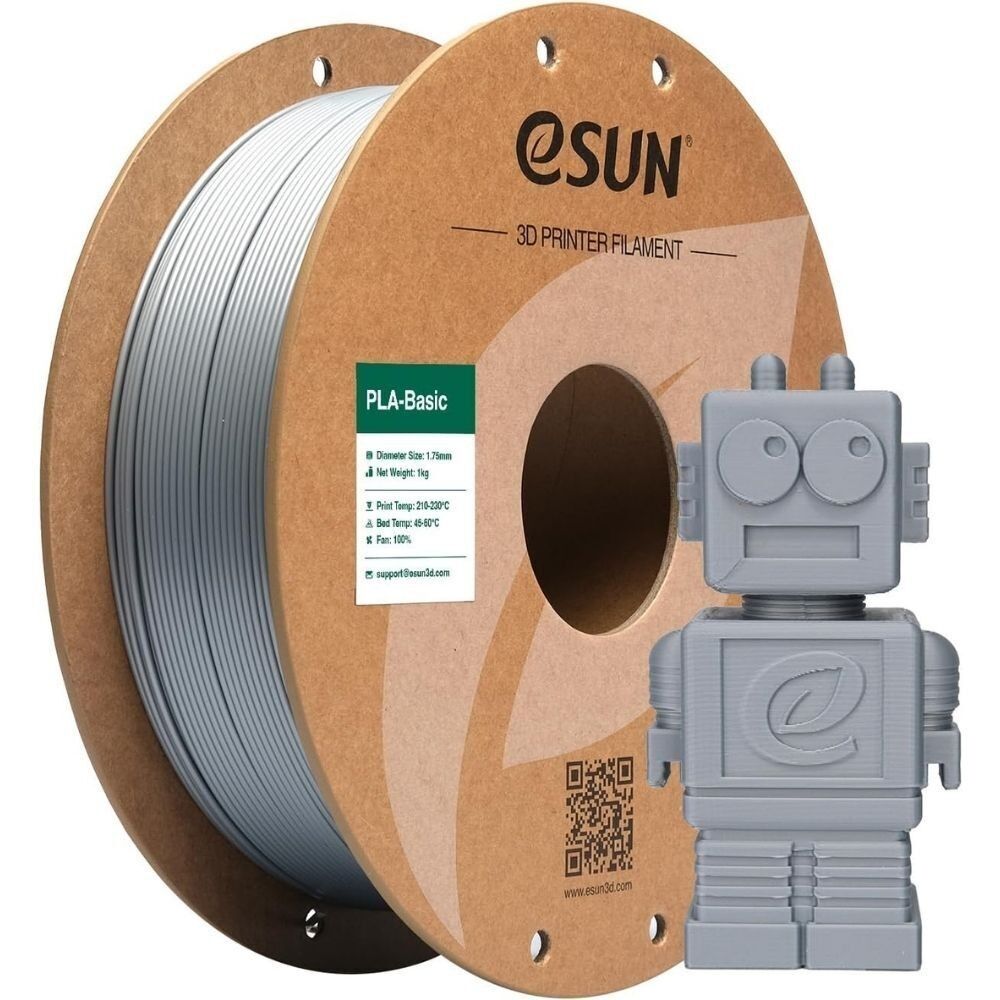 Esun Gümüş Pla Basic Filament 1.75mm. 1kg.