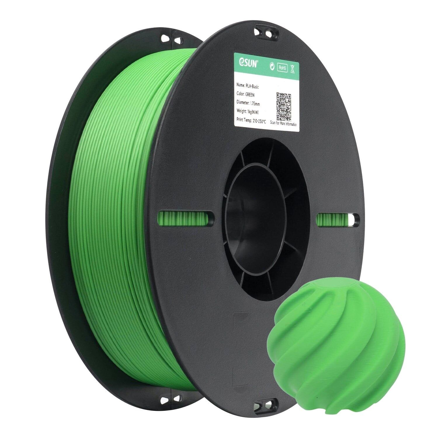 Esun Yeşil PLA Basic  Filament 1.75mm 1kg
