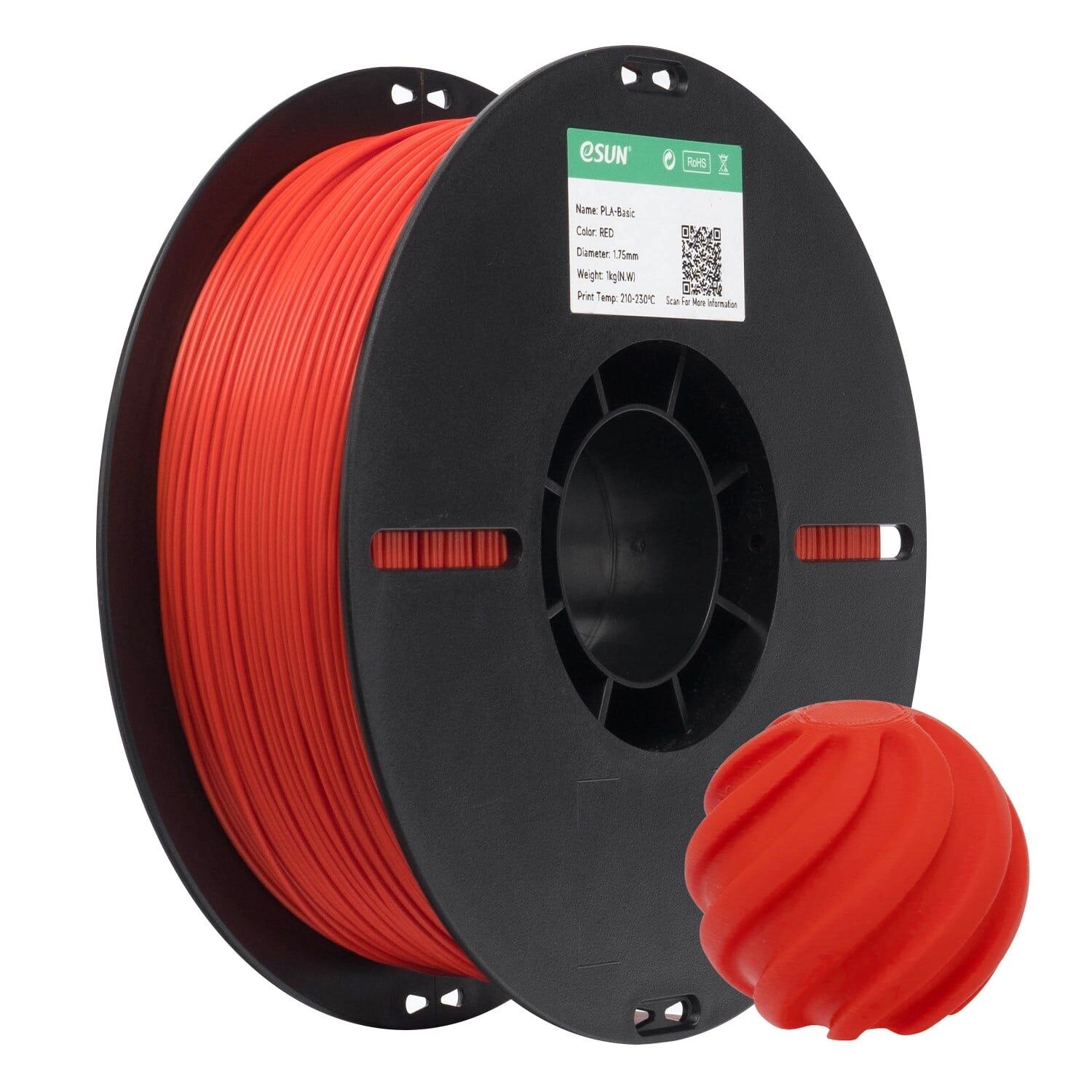 Esun Kırmızı PLA Basic  Filament 1.75mm 1kg