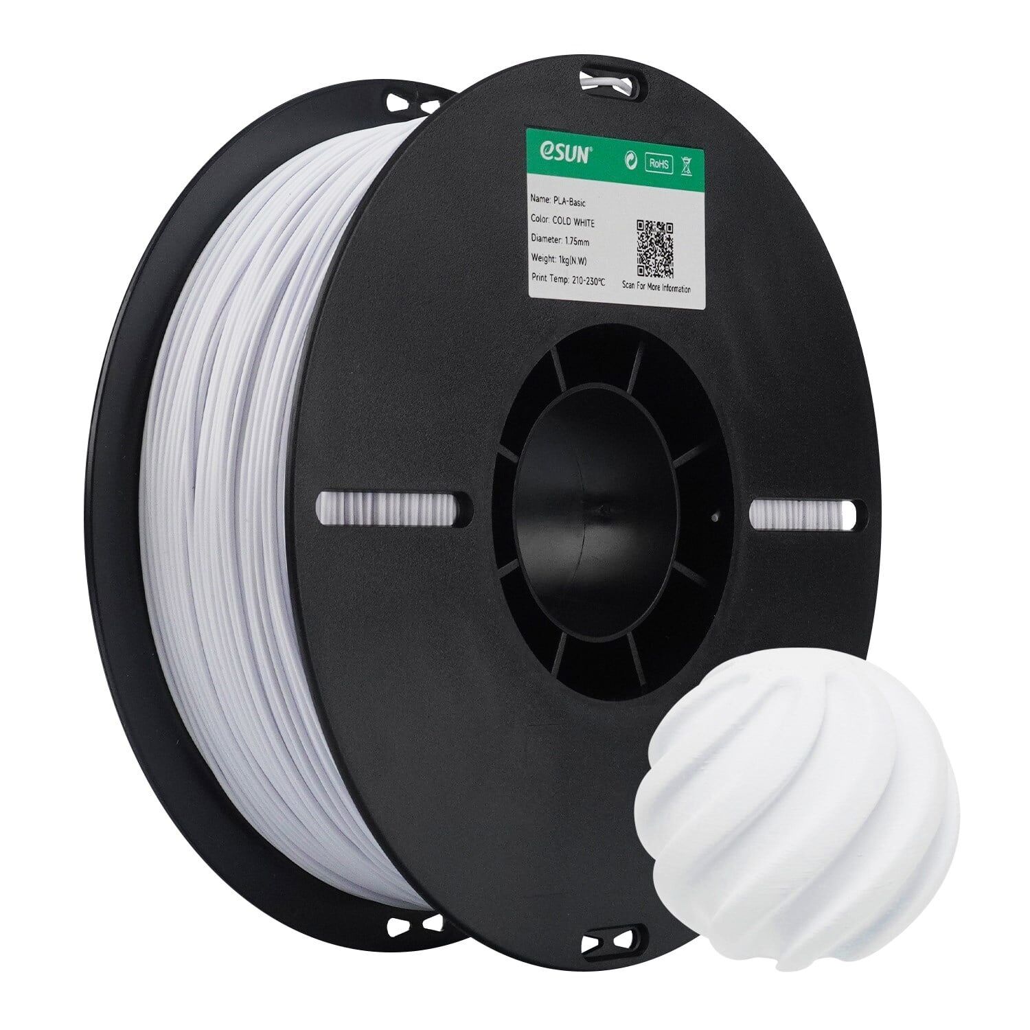 Esun Soğuk Beyaz PLA Basic  Filament 1.75mm 1kg