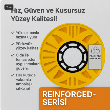 Filenta Sarı Pla Reinforced Filament 1.75mm 1Kg