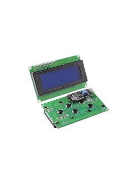 2004A 20x4 LCD Ekran - I2C Lehimli  Mavi Display
