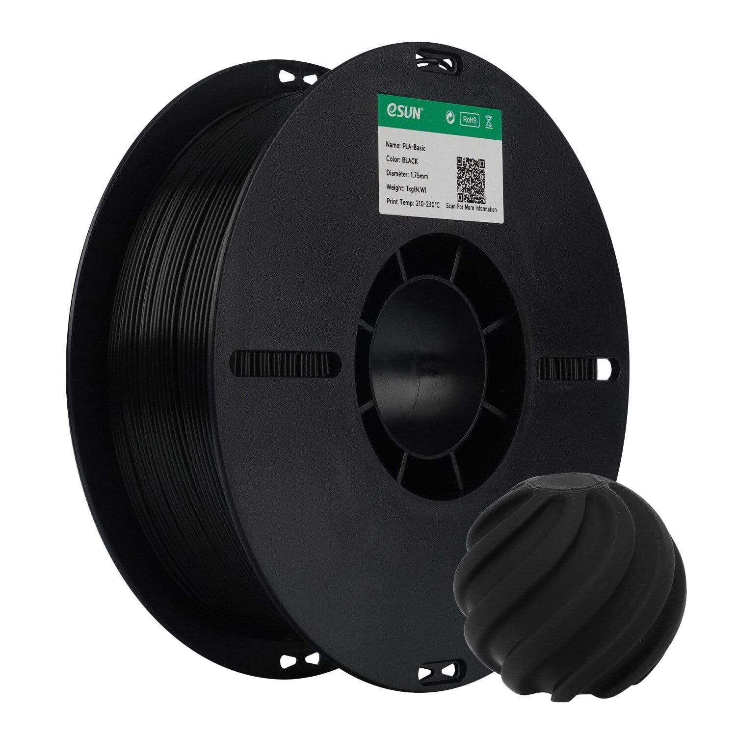 Esun Siyah PLA Basic  Filament 1.75mm 1kg
