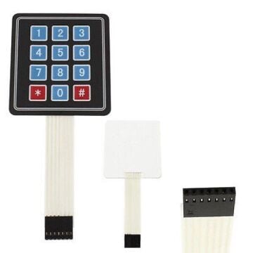 Keypad 4x3 -12 Buton Membran Tuş Takımı