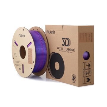 Filamix Mavi-Mor Silk Magic Pla Filament 1.75mm. 1Kg
