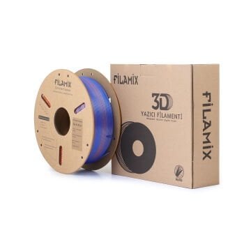 Filamix Mavi-Yeşil-Turuncu Silk Mystic Pla Filament 1.75mm. 1Kg
