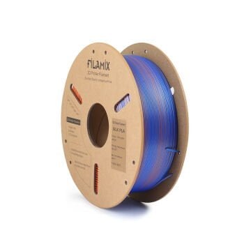 Filamix Mavi-Yeşil-Turuncu Silk Mystic Pla Filament 1.75mm. 1Kg