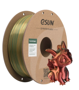 Esun Altın-Kırmızı-Yeşil Silk Mystic Pla Filament 1.75mm. 1Kg