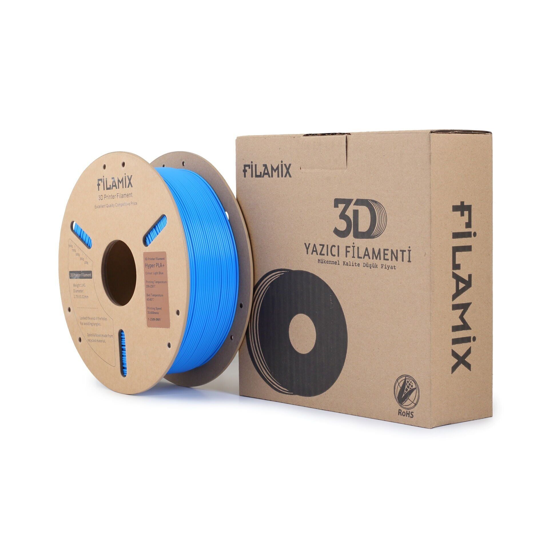 Filamix Açık Mavi PLA Filament 1.75 mm 1000 Gr.