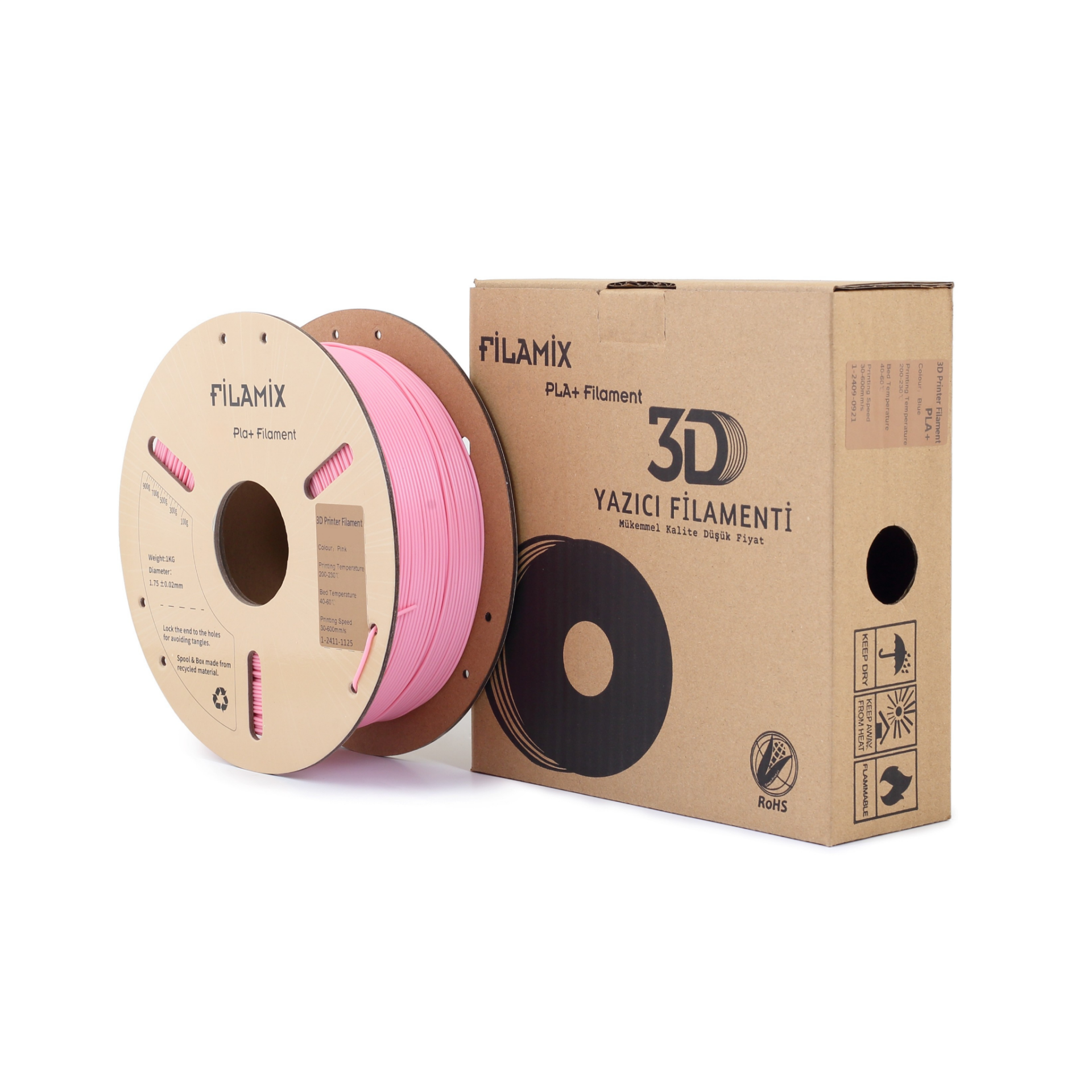 Filamix Pembe PLA Filament 1.75 mm 1000 Gr.