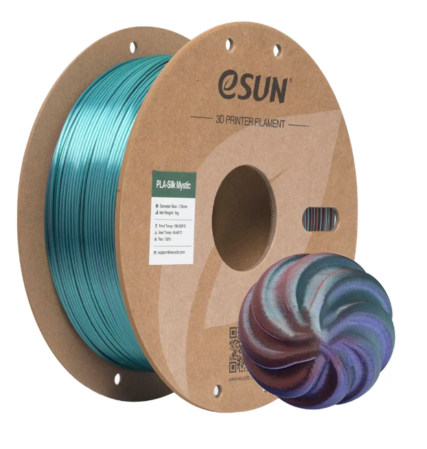 Esun Bakır-Mor-Yeşil Silk Mystic Pla Filament 1.75mm. 1Kg