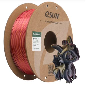 Esun Kırmızı-Siyah-Altın Silk Mystic Pla Filament 1.75mm. 1Kg