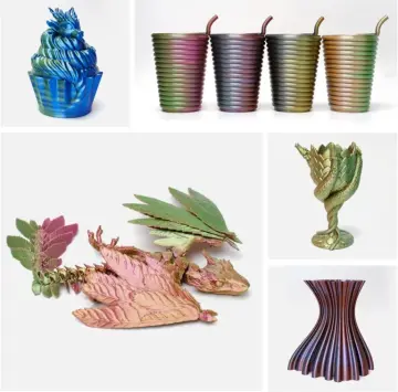 Esun Siyah-Kırmızı Silk Magic Pla Filament 1.75mm. 1Kg