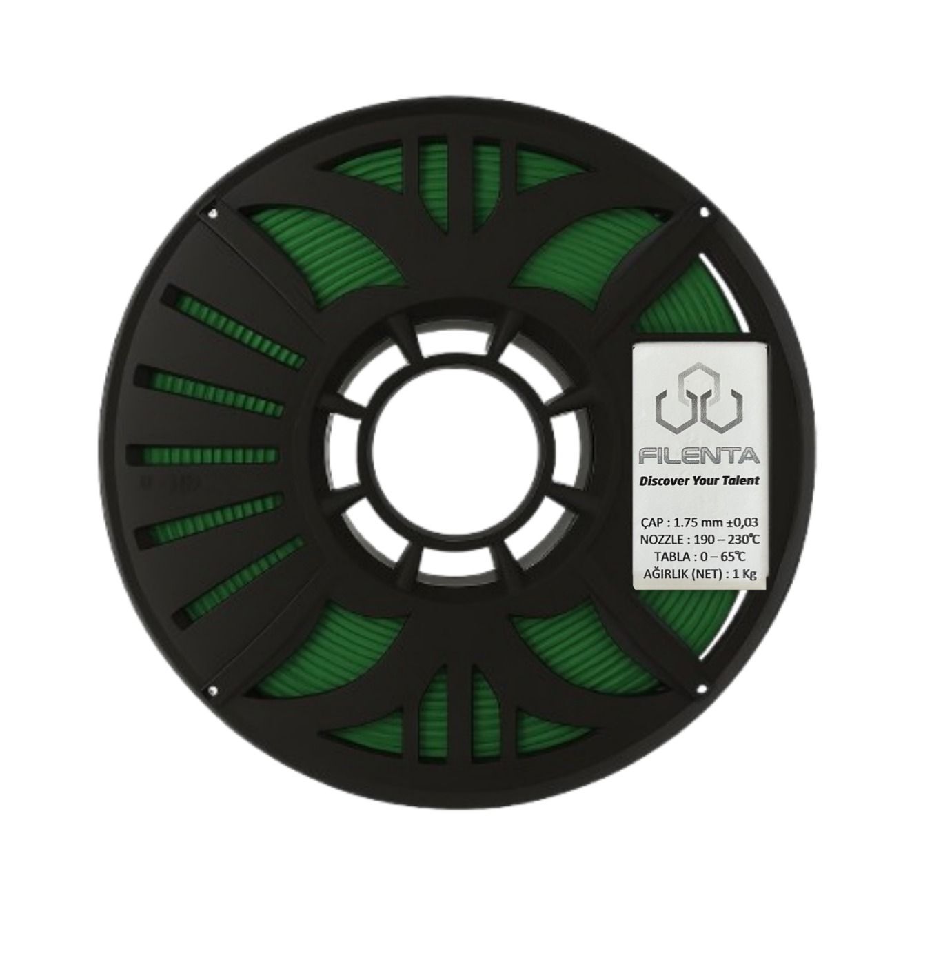 Filenta Yeşil Hyper Pla Filament 1.75mm 1Kg