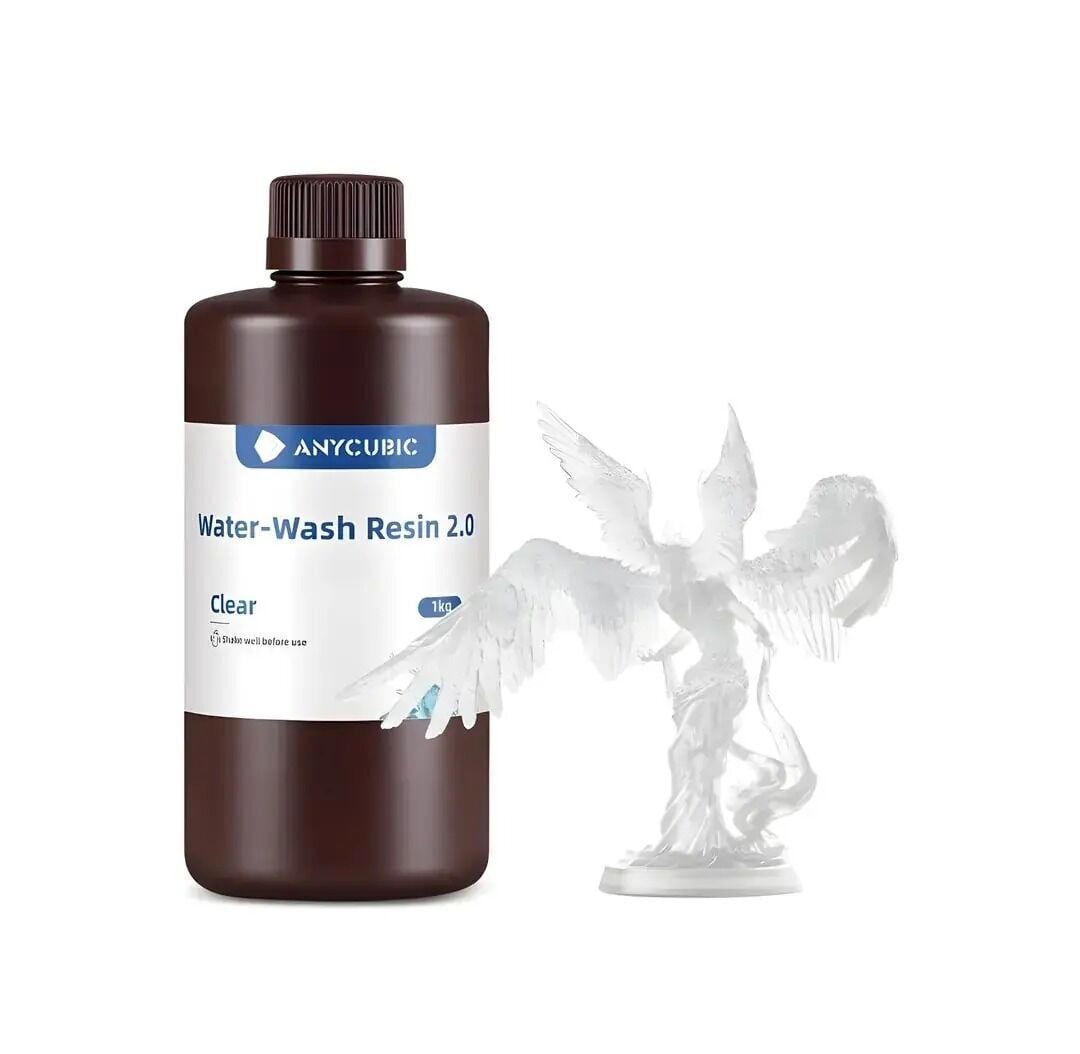 Anycubic Water Washable (Suda Yıkanabilir) Şeffaf Reçine 1Kg