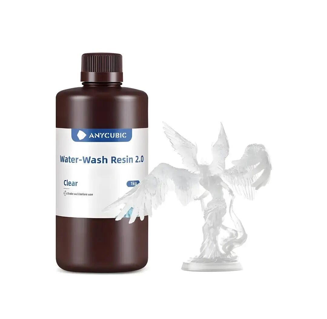 Anycubic Water Washable (Suda Yıkanabilir) Şeffaf Reçine 1Kg