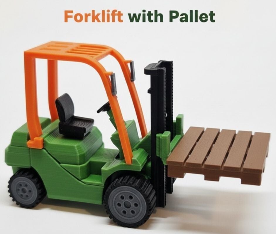 Paletli Forklift Kit Card - Eğitici Deney Seti
