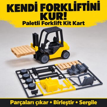 Paletli Forklift Kit Card - Eğitici Deney Seti