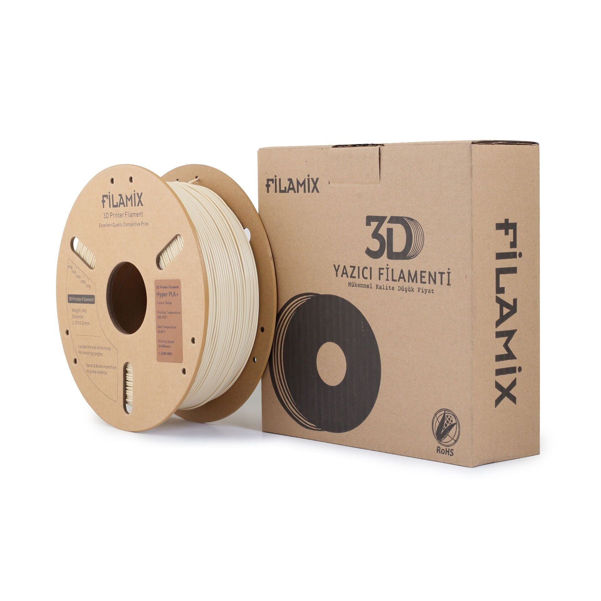 Filamix Bej PLA Filament 1.75 mm 1000 Gr
