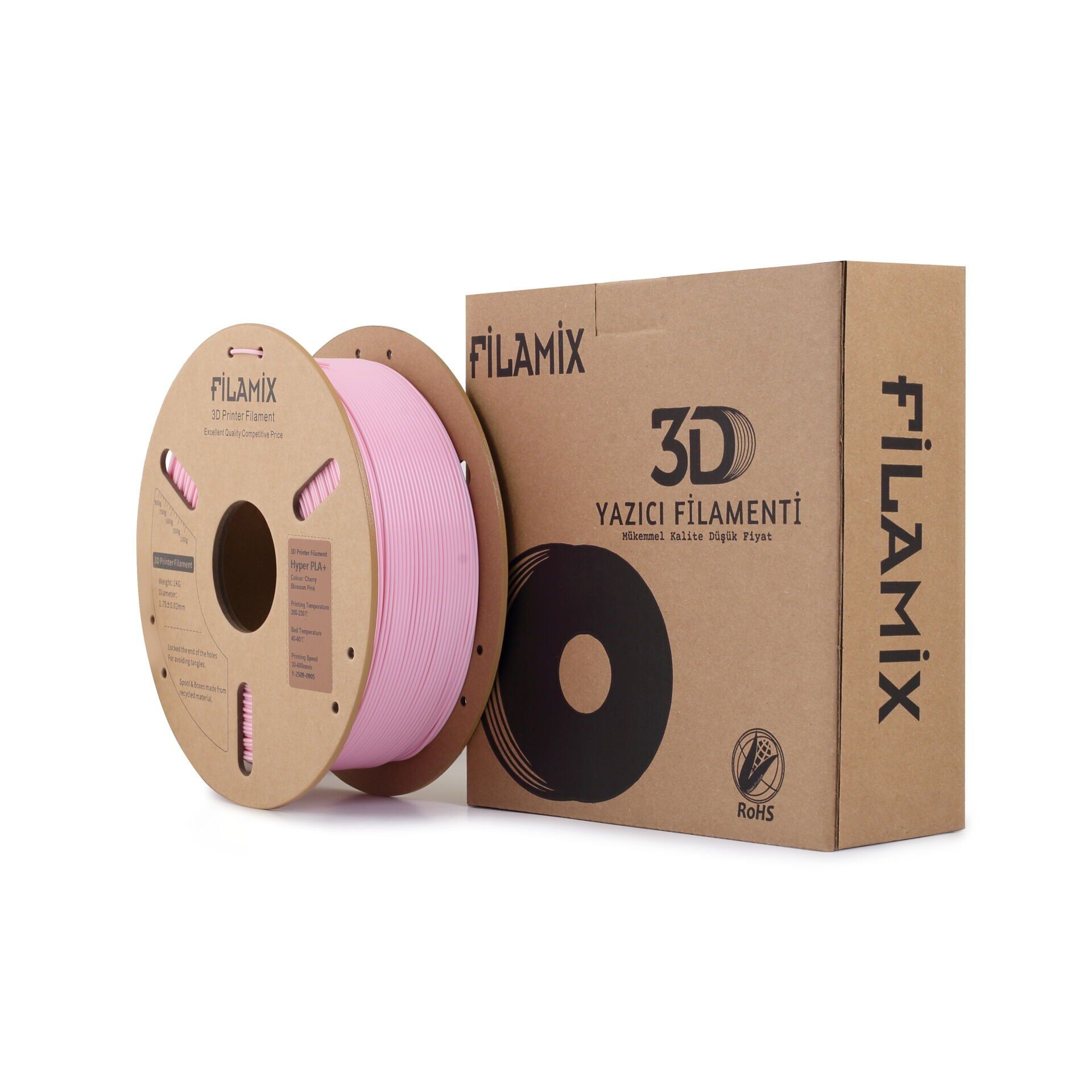 Filamix Çilek Pembesi Hyper Speed PLA+ Filament 1.75 mm 1000 Gr.