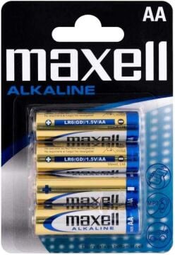 Maxell Alkalin AA 4'lü Kalem Pil
