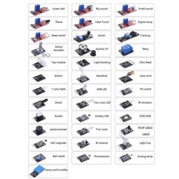 Arduino Sensör Modülü Kiti Seti 37 Çeşit - Kutusuz