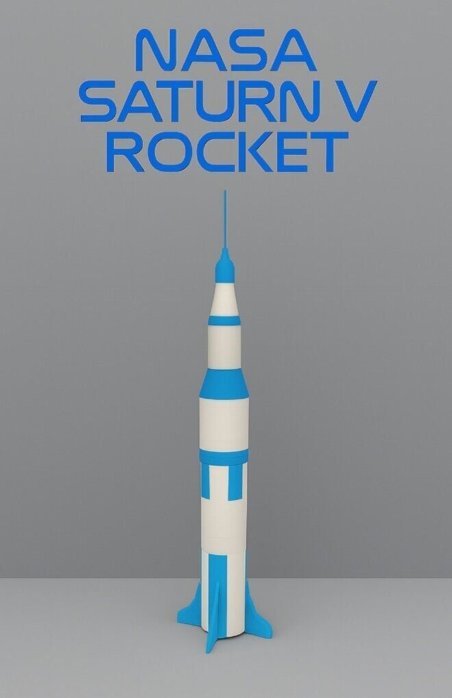Saturn V Model Kit Card - Eğitici Deney Seti