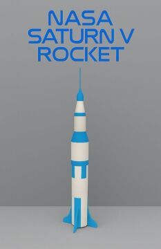 Saturn V Model Kit Card - Eğitici Deney Seti