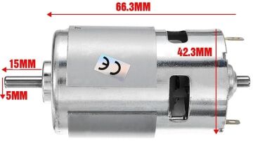 Rs775 Dc Motor Rulmanlı 12V 3000 Rpm Şarjlı Matkap Motoru