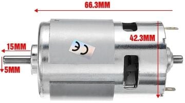 Rs775 Dc Motor Rulmanlı 12V 3000 Rpm Şarjlı Matkap Motoru