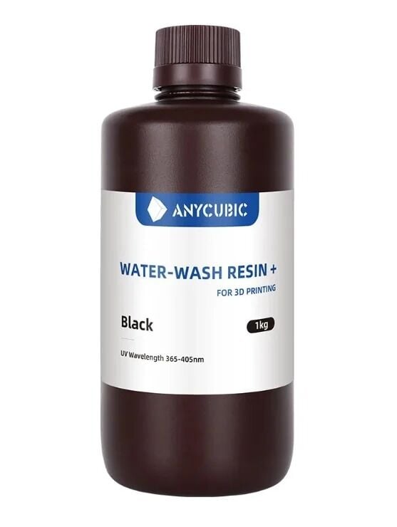 Anycubic Water Washable (Suda Yıkanabilir) UV Siyah Reçine 1Kg