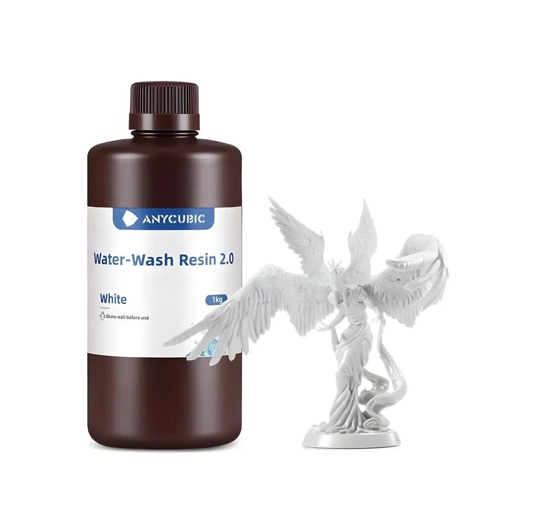Anycubic Water Washable (Suda Yıkanabilir) UV Beyaz Reçine 1Kg