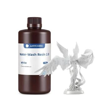 Anycubic Water Washable (Suda Yıkanabilir) UV Beyaz Reçine 1Kg