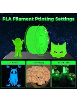 Creality Hyper PLA Luminous Sarı Filament 1.75mm. 1Kg