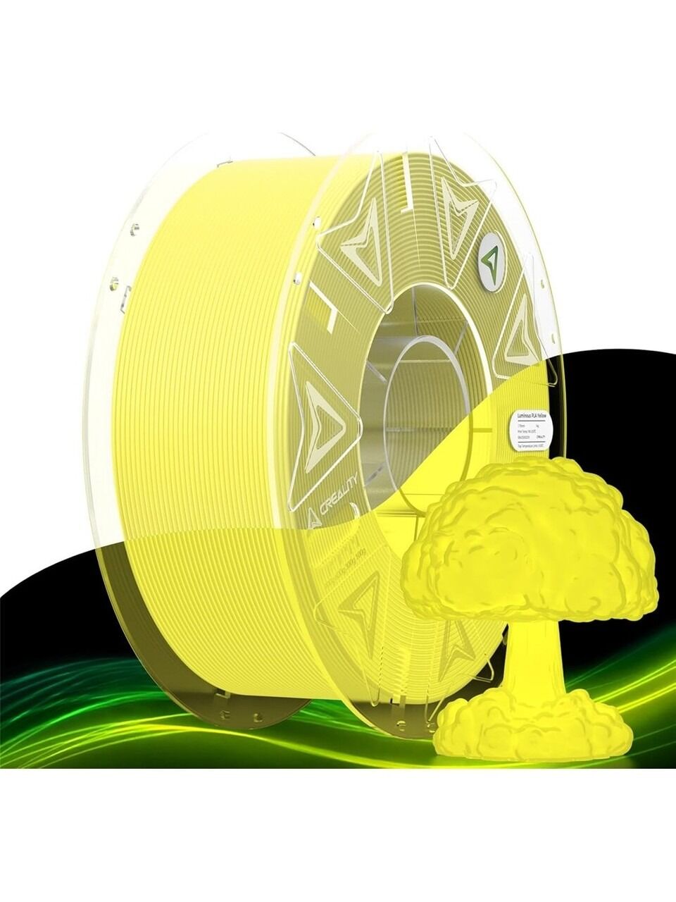 Creality Hyper PLA Luminous Sarı Filament 1.75mm. 1Kg