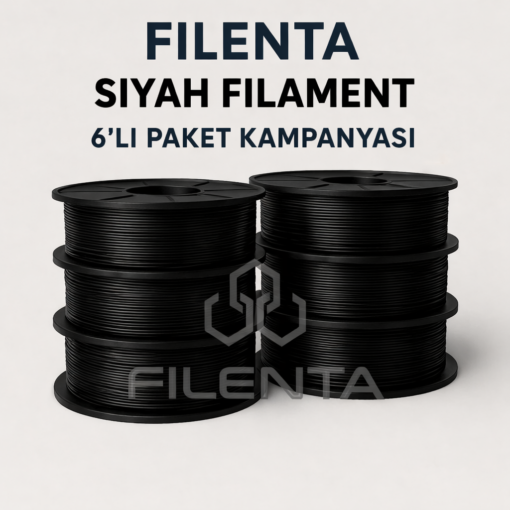 Filenta Siyah Pla Premium Filmanet 6'lı Set