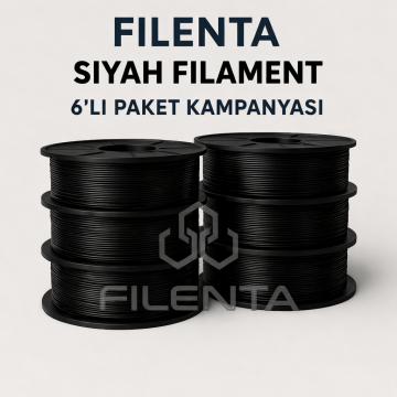 Filenta Siyah Pla Premium Filmanet 6'lı Set