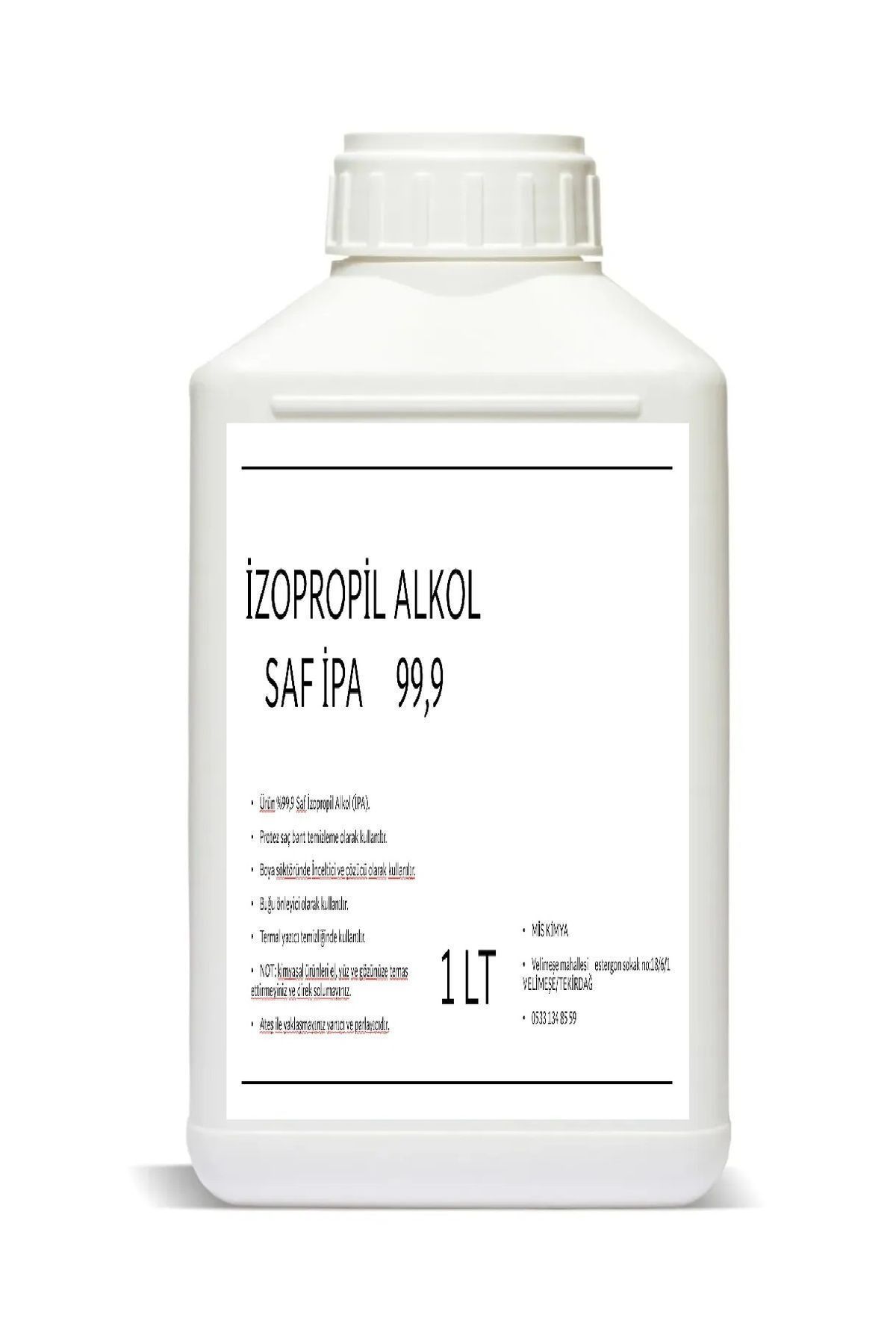 İzopropil Alkol (IPA) 1000 ml.