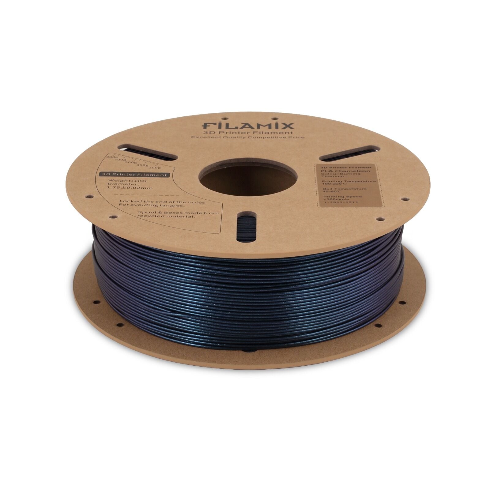 Filamix Burning Titanium Pla Chamelon Filament 1.75 mm 1000 Gr.