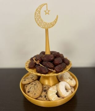 Dekoratif Katlı Şekerlik Kurabiyelik